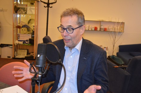 Michiel Verbeek tijdens het interview dat later vandaag online komt te staan.