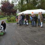 Het lossen van de duiven door wethouder Mariska Sloot Boeremapark